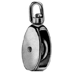 1.5 in. Nickel Single Swivel Eye Pulley