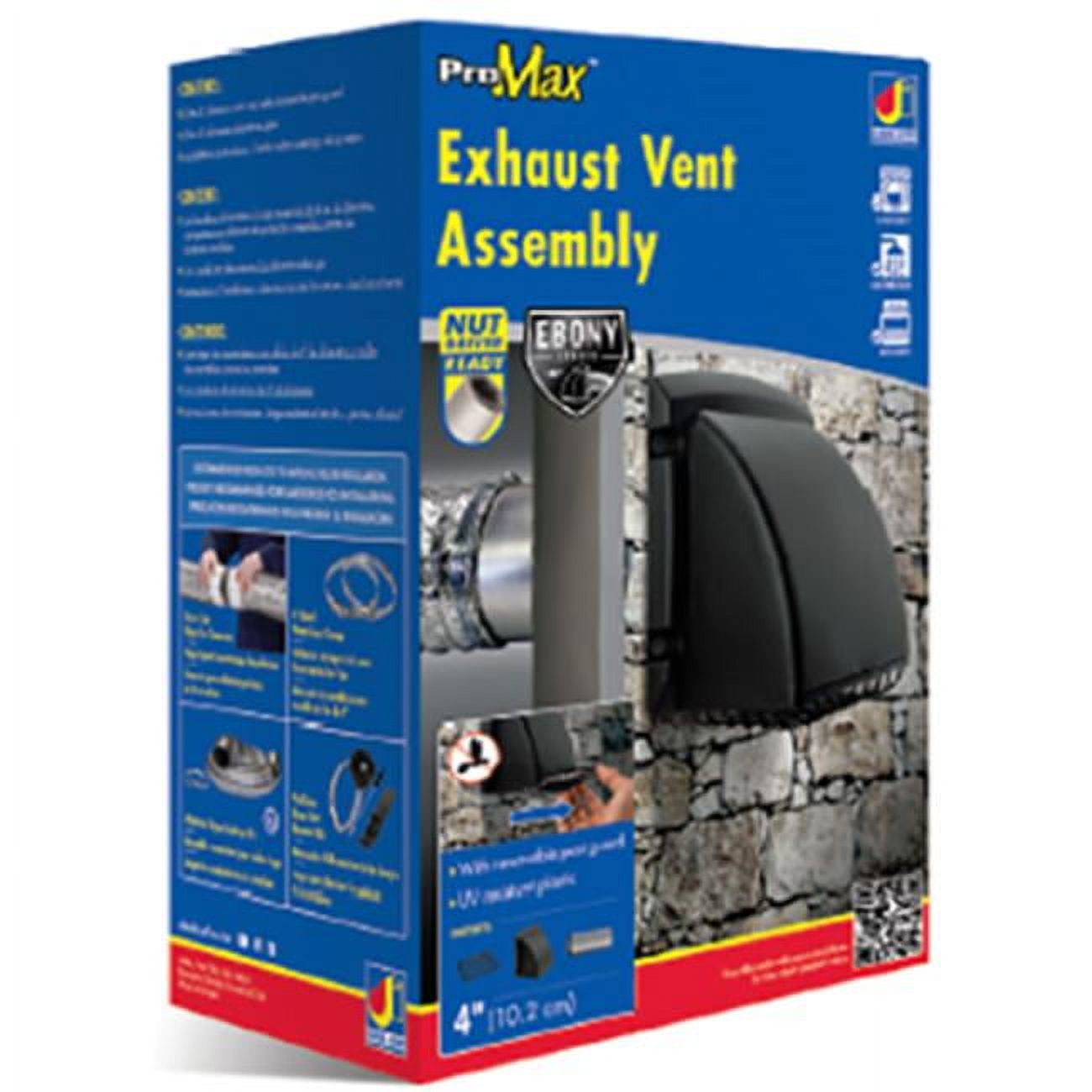 4 in. ProMax Dryer Vent, Black