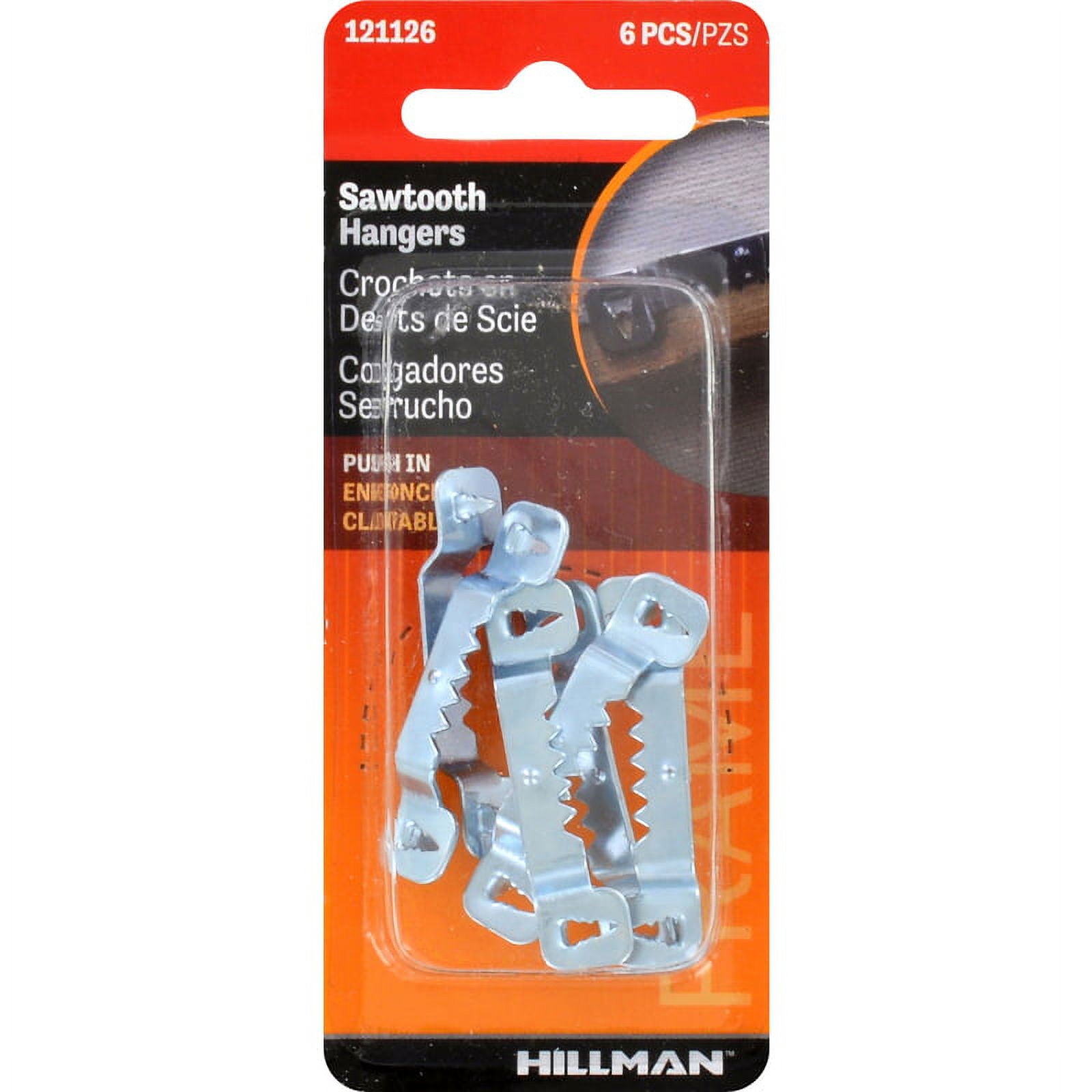 Push-In-Self-Leveling Sawtooth Picture Hanger