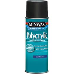 366660000 11.5 oz Polycrylic Water-Based Polyurethane Aerosol Spray, Clear Matte