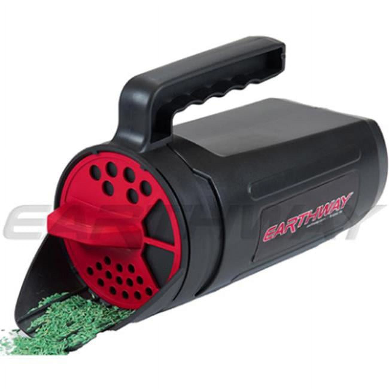 Portable Plastic Handheld Spreader Garden Seed, Black