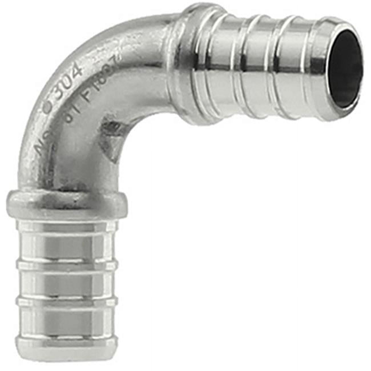 Boshart Industries 1/2 in. PEX X 1/2 in. D PEX Stainless Steel 90 Degree Elbow