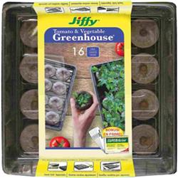 Picture of Plantation J616GS 16 Pellet Seed Starter Greenhouse Tomato Kit with Superthrive