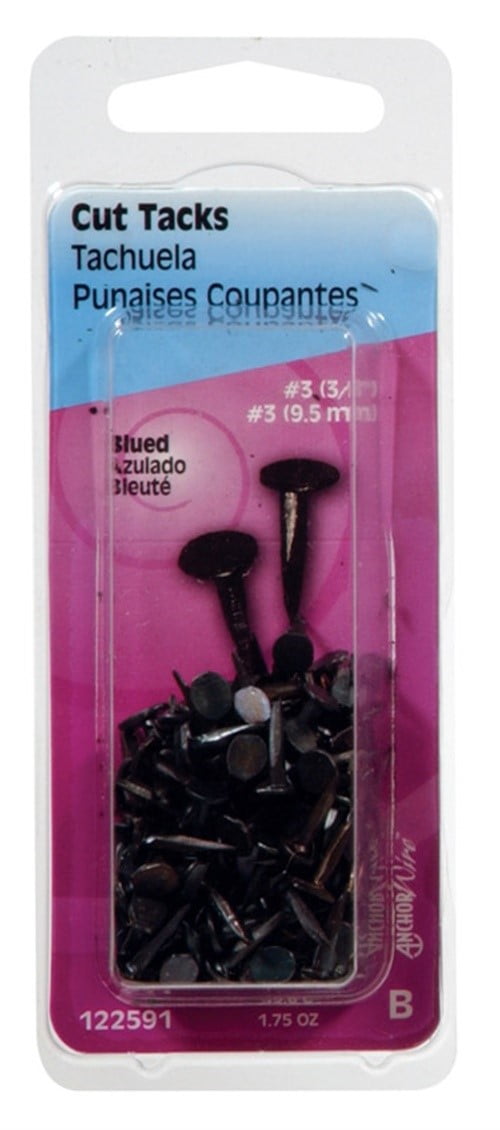 Anchor Wire No. 3 X 3/8 in. L Blue Steel Cut Tacks 1 pk