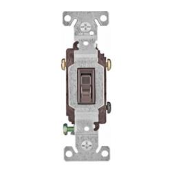 Picture of Cooper Wiring 1303-7B-BOX 3 Way Grounded Toggle Switch&#44; Brown
