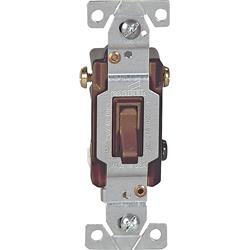 Picture of Cooper Wiring 1303B-BOX 3 Way Quiet Toggle Switch&#44; Brown