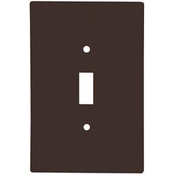 Picture of Cooper Wiring 2144B-BOX 1 Gang Jumbo Toggle Wall Plate, Brown