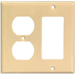 Picture of Cooper Wiring 2157V-BOX 2 Gang Duplex Receptacle Wall Plate, Ivory