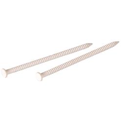 532661 1 in. Panel Nails, White