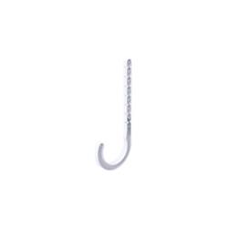 Picture of B & K Industries P02-200HC 2 x 7 in. Drain J-Hook&#44; White