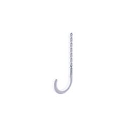 Picture of B & K Industries P02-300HC 3 x 7 in. Drain J-Hook&#44; White