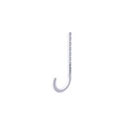 Picture of B & K Industries P02-400HC 4 x 7 in. Drain J-Hook&#44; White