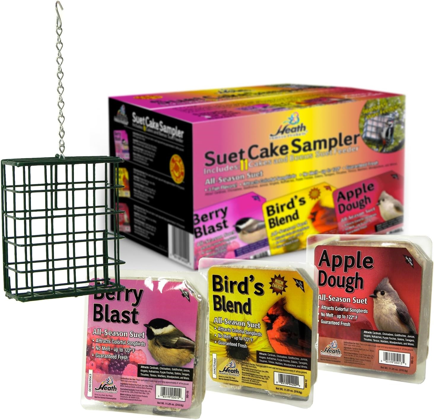 Picture of Heath Manufacturing SCS-1 Suet Sampler Cake Bird Feed Pack