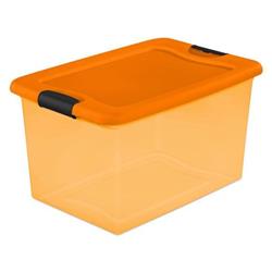 Picture of Sterilite 14973706 64 qt. Latching Storage Box&#44; Orange