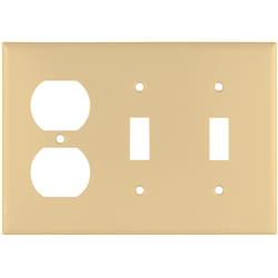 Picture of Cooper Wiring 2158V-BOX 3 Gang Combination Standard Wall Plate, Ivory