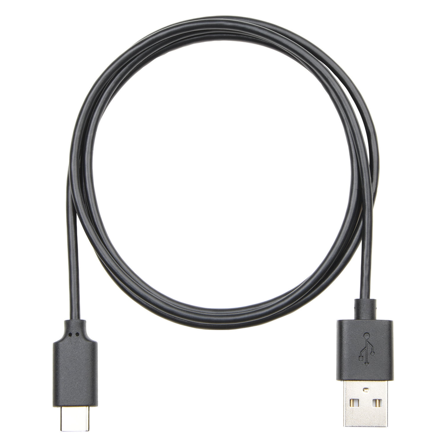 Picture of Custom Accessories JU832AC3V 3 ft. USB 2.0A USB C Cable, Black