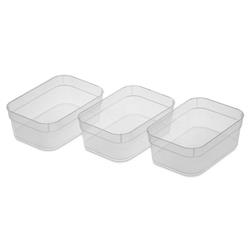Picture of Sterilite 13558608 Medium Storage Trays  Clear - 3 Per Pack