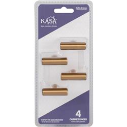 Picture of Kasa Hardware K294SBZ-4 40 mm Stainless Steel Bar Cabinet T-Knob - Pack of 4