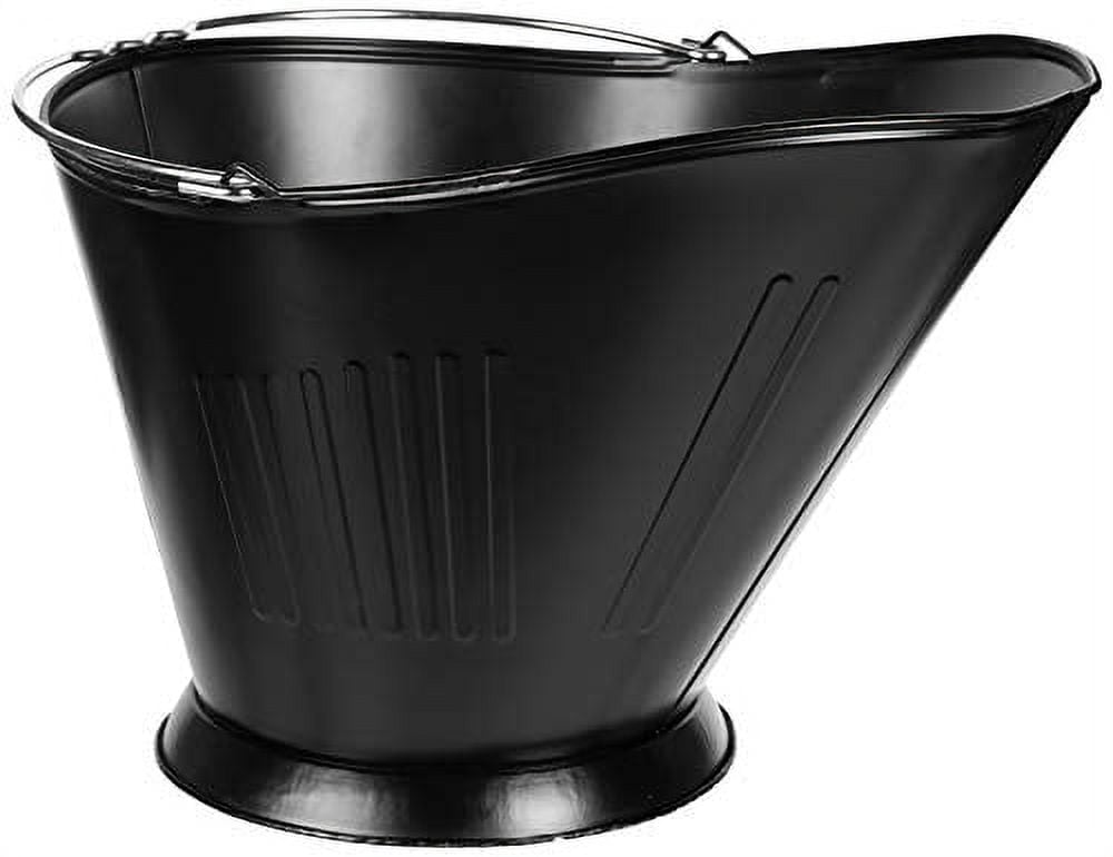 Fireplace Coal Hod - Black