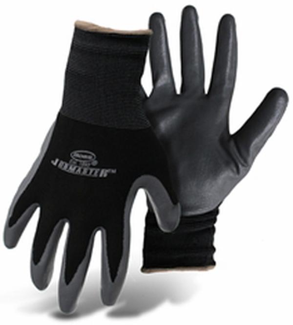 B31191-XL Jobmaster Nylon with Nitrate Gloves, Black - Extra Large