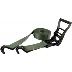 Erickson 10,000-Lb. Powder-Coated Ratchet Strap with Double J-Hooks