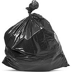 33 gal Large Drawstring Trash Bags - Black, Box of 34