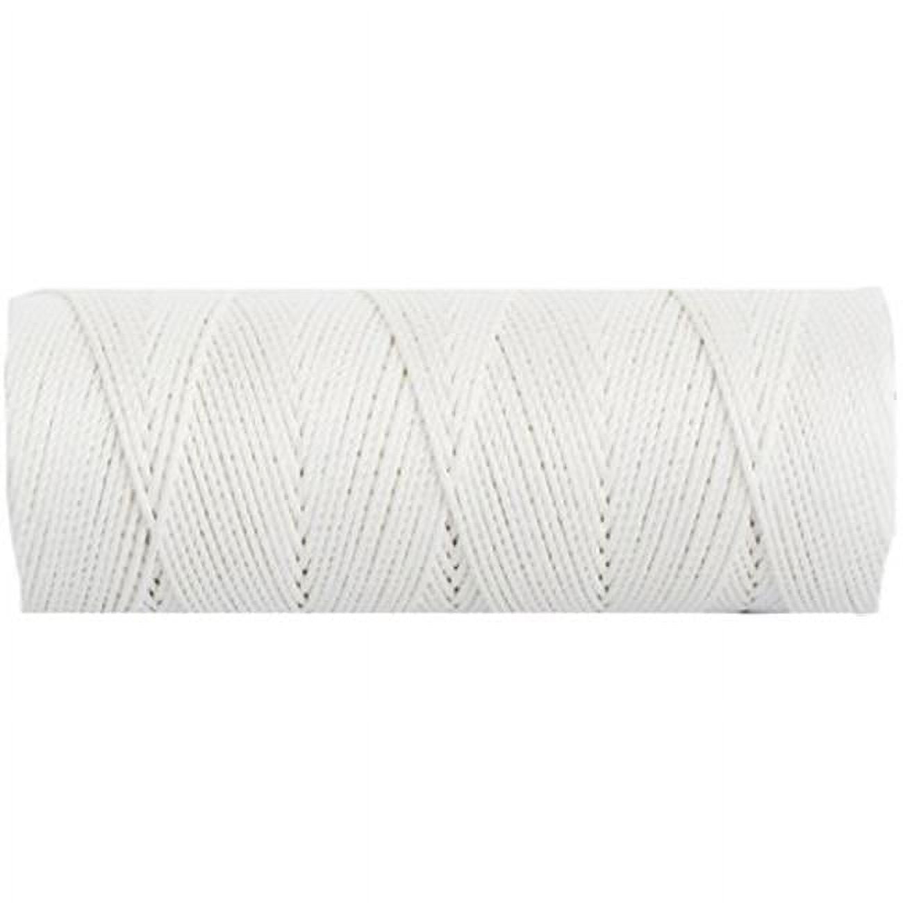 4 oz, No.18 x 250 ft. Nylon Braided Twine, Glow Yellow