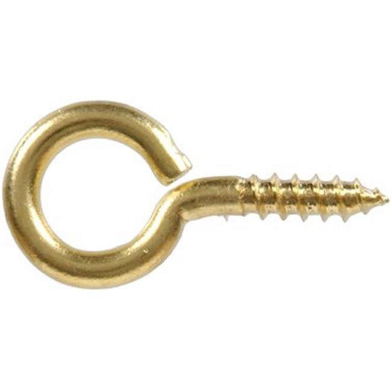 851844 No.10 Screw Eye, Solid Brass