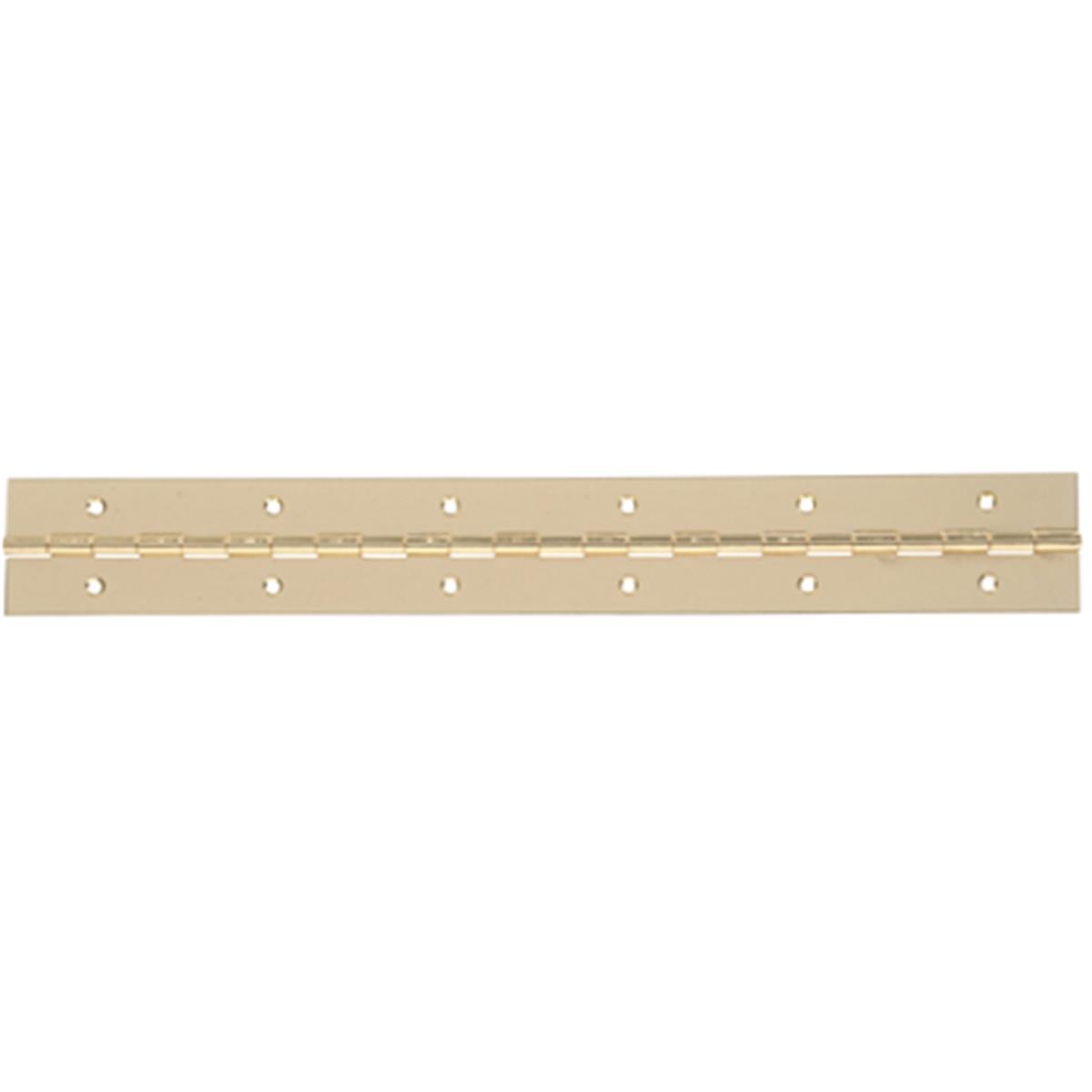 851968 30 x 1.06 in. Surface Mount Continuous Hinge, Brass Plated