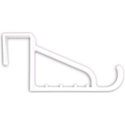 Plastic Over the Door Hook, White