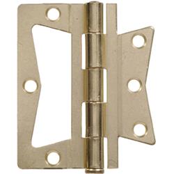 4 in. Surface Mount Non-Mortise Hinge, Brass Plated