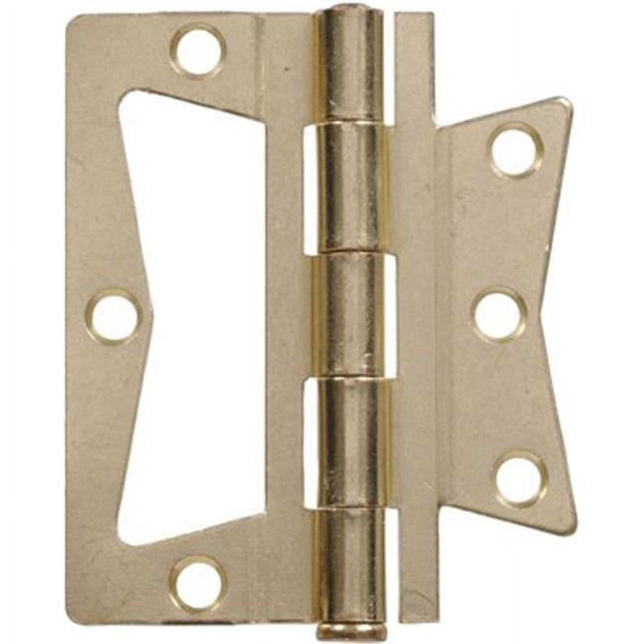 3.5 in. Surface Mount Non-Mortise Hinge, Brass Plated