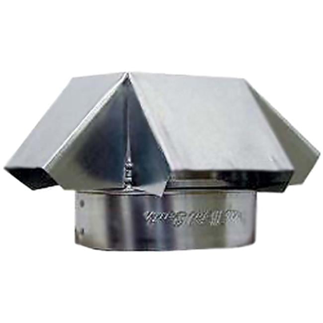 6 in. Galvanized Round Vent Cap