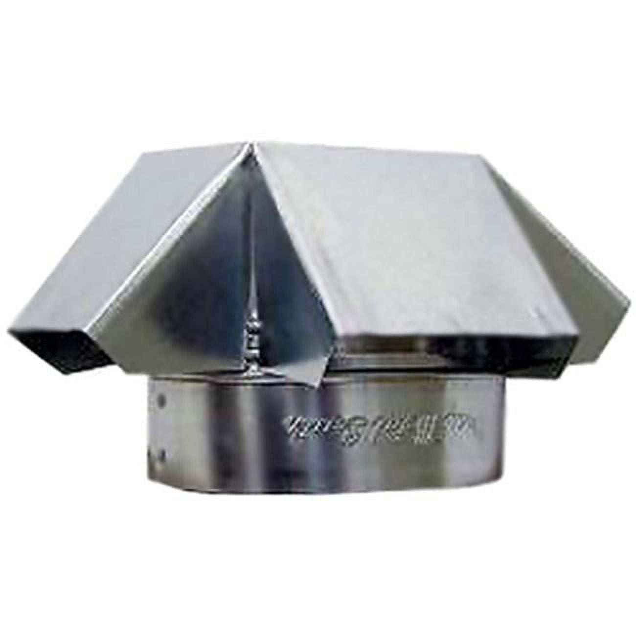 8 in. Galvanized Round Vent Cap