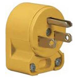 15A 125V 2-Pole Heavy Duty Grade Vinyl Plug, Yellow