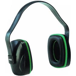 10004293 Ear Muffs, 22 dB NRR, Plastic, BlackGreen