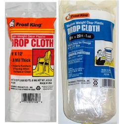 Thermwell  10 x 20 in. 2 ml Clear Polyethylene Drop Cloth