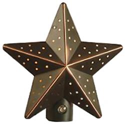 Picture of American Tack NL-TNST-DB 7 watt Tin Star Night Light&#44; Bronze