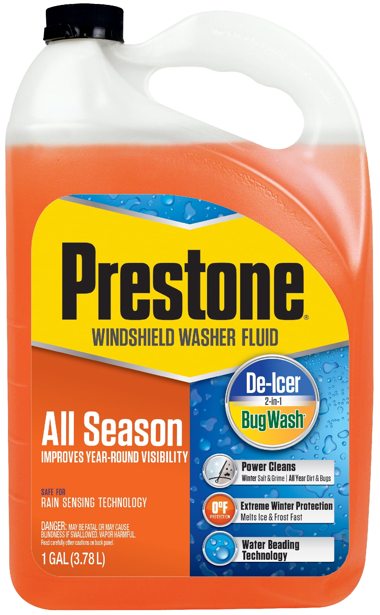 1 gal Windshield Washer/De-Bug/De-Icer/Water Repellent Bottle
