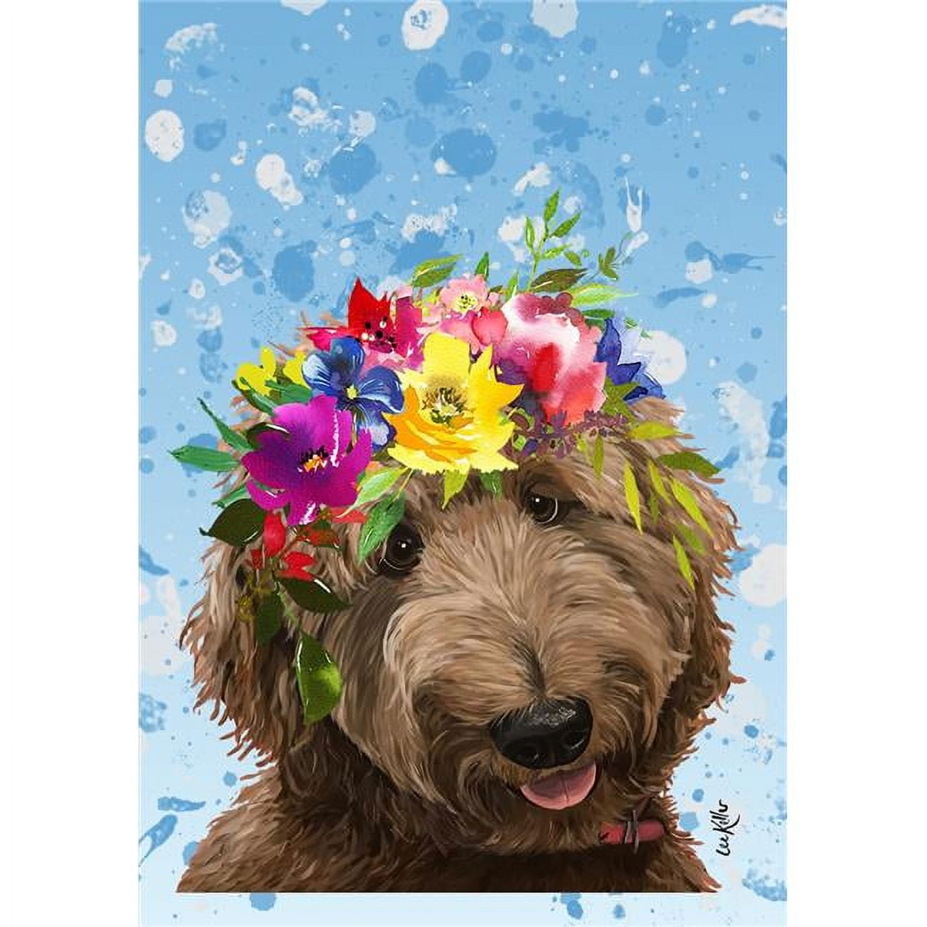 Picture of Best of Breed HH69273 Goldendoodle Apricot Best of Breed HHS Summer Crown House Flag