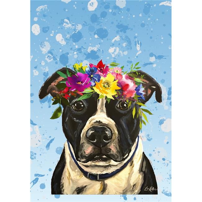 Picture of Best of Breed HH69405 Pit Bull Best of Breed HHS Summer Crown House Flag&#44; Black & White