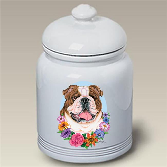Picture of Best of Breed 92200 Bulldog Brindle TP Ceramic Doggie Treat Jar