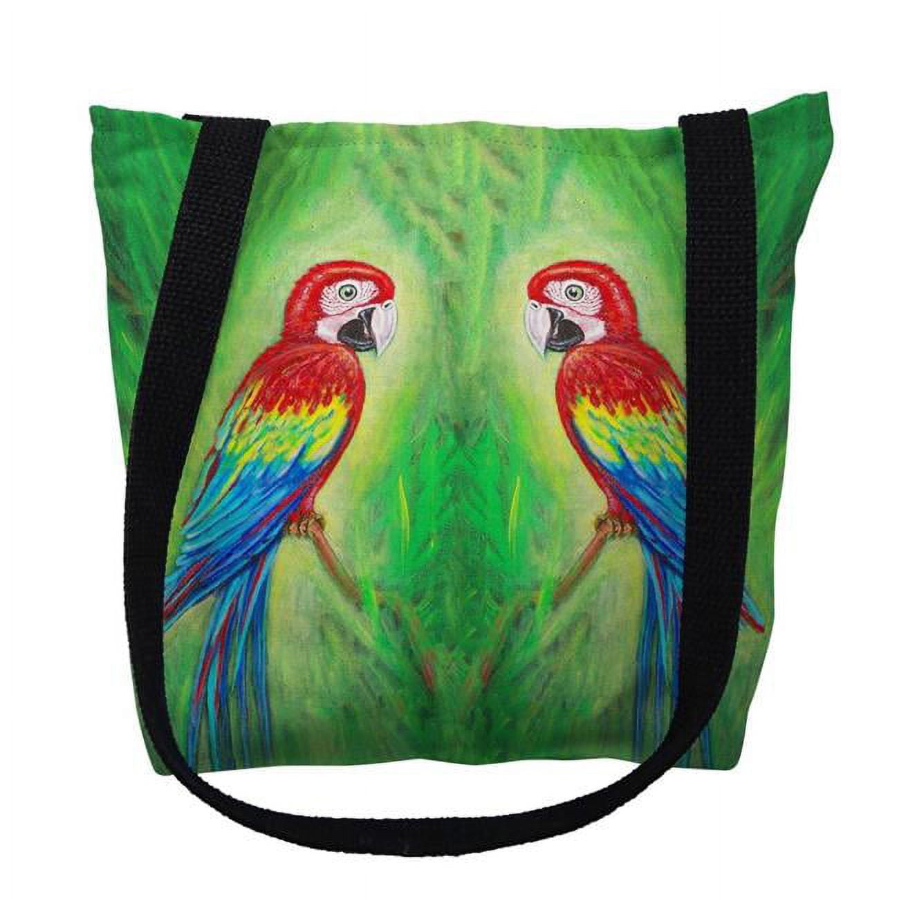 TY033G 18 x 18 in. Red Macaws Tote Bag - Large