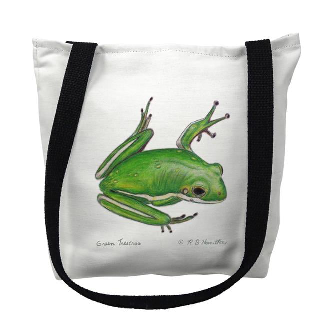 18 x 18 in. Green Treefrog Tote Bag - Large