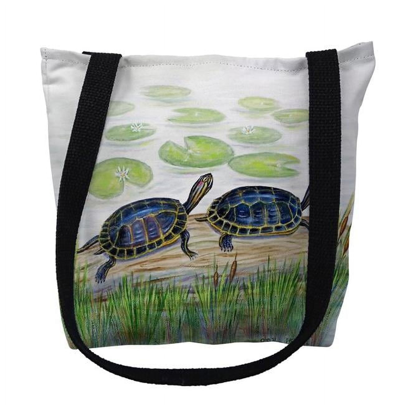 18 x 18 in. Two Turtles Tote Bag - Large