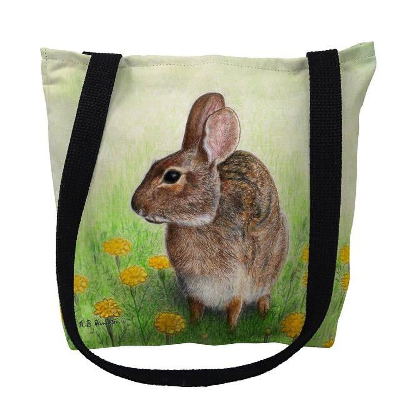 18 x 18 in. Rabbit Left Tote Bag - Large