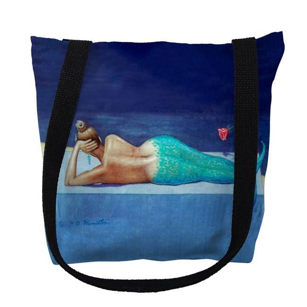 18 x 18 in. Mermaid Left Tote Bag - Large