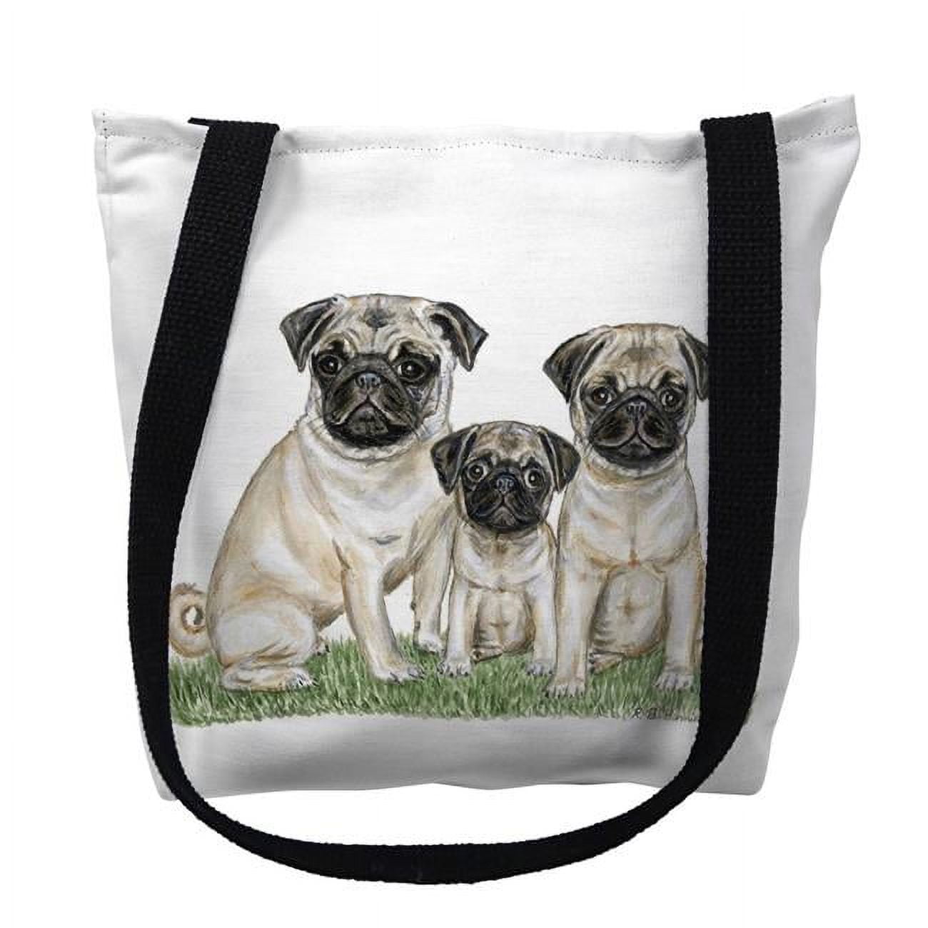 18 x 18 in. Pugs Tote Bag - Large
