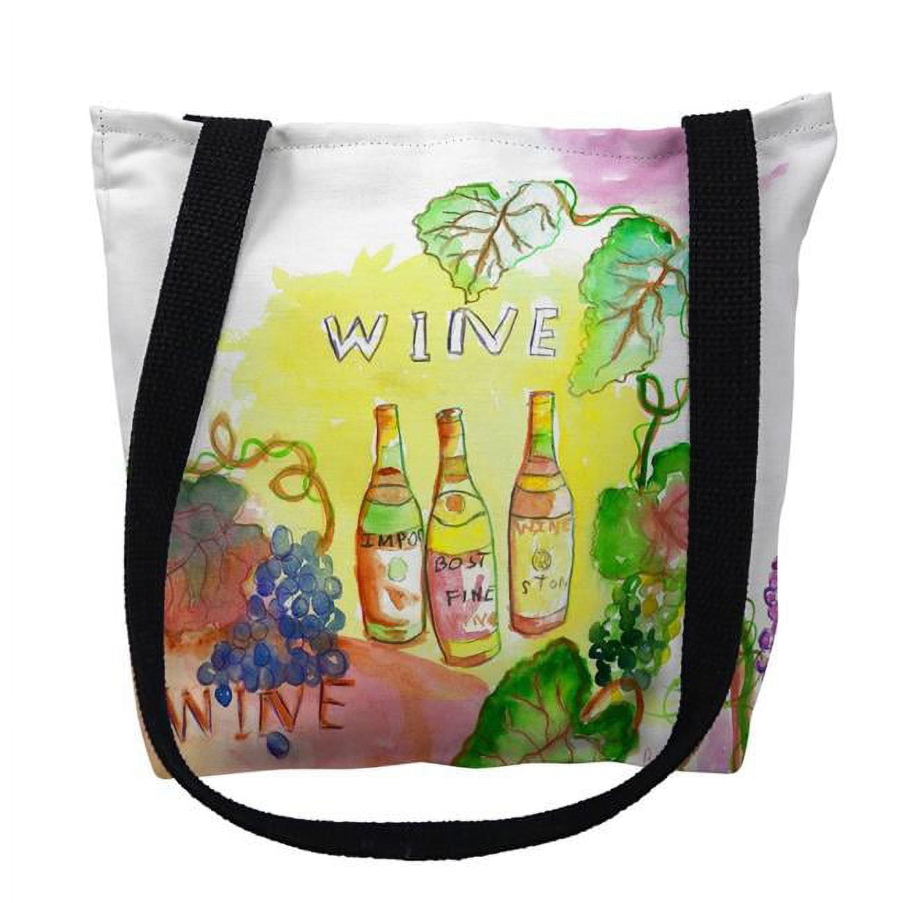 18 x 18 in. Wine Bottles Tote Bag - Large