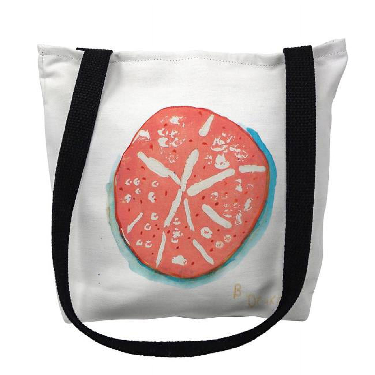 18 x 18 in. Coral Sand Dollar Tote Bag - Large